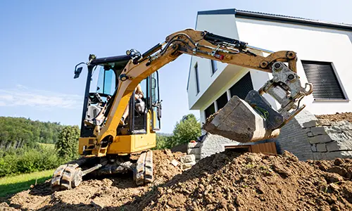 Bagger für Gartenarbeit